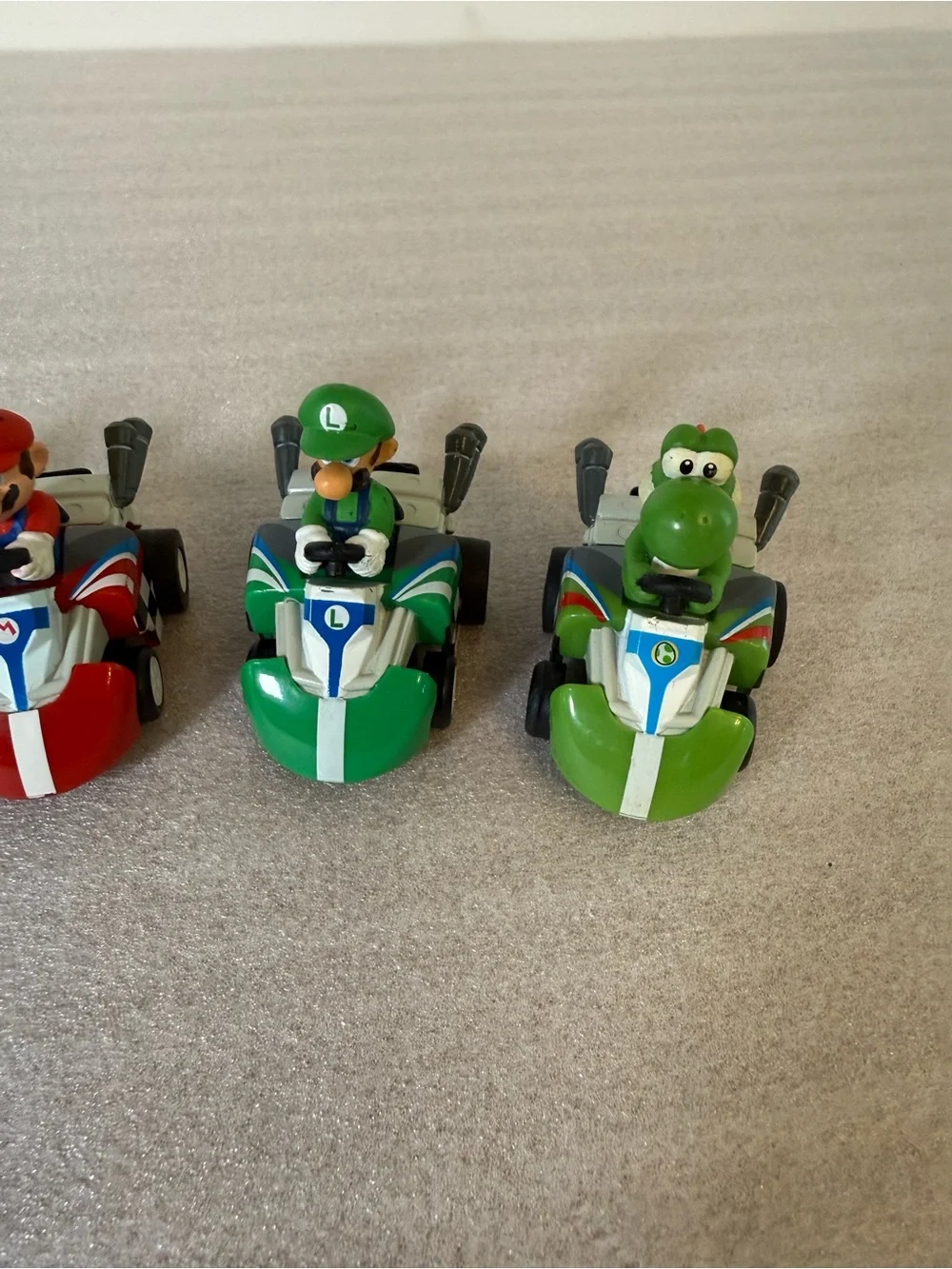 2009 Nintendo Mario Kart Mini Pull-back Racers Set of 5